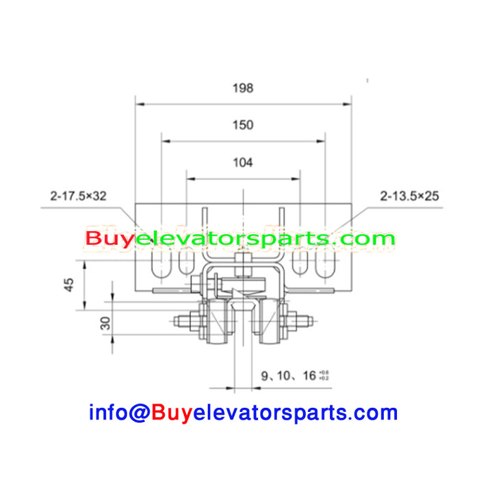Otis - Elevator Sliding Guide Shoe