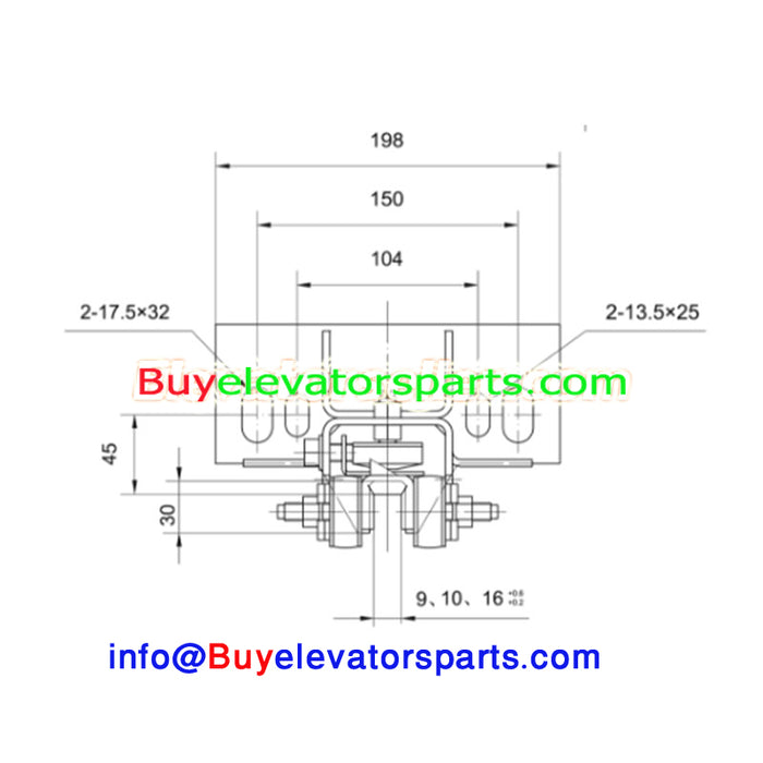 Otis - Elevator Sliding Guide Shoe