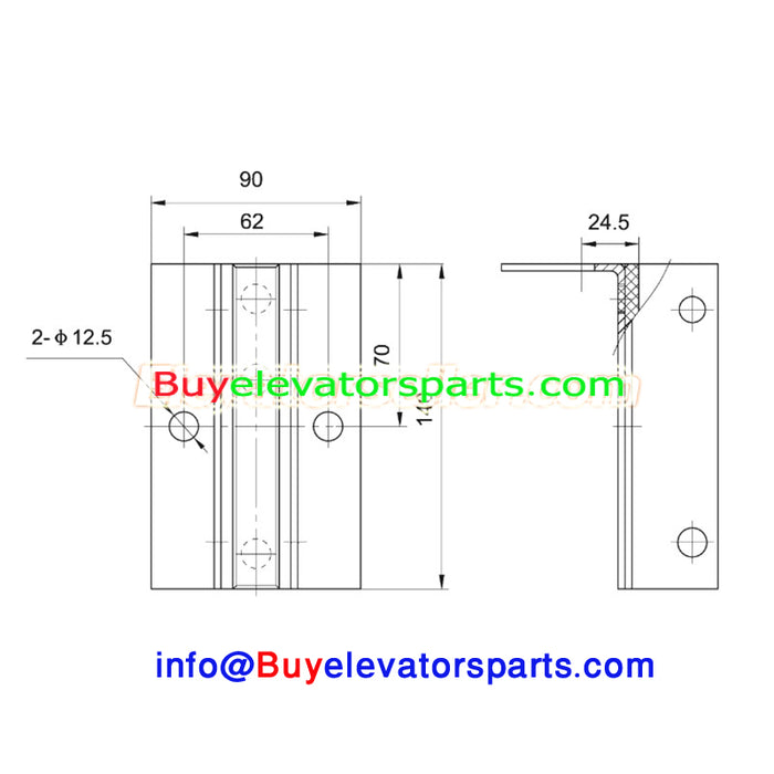 Otis - Elevator Sliding Guide Shoe