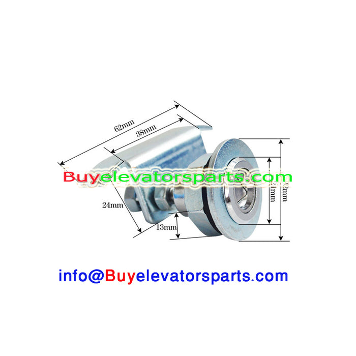 Elevator lift door lock