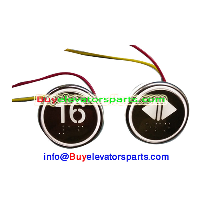 Otis - Elevator push button with braille