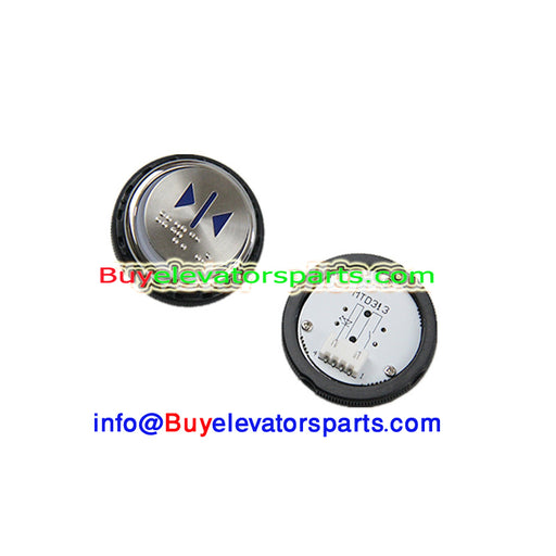 Otis - Elevator push button with braille CLOSE