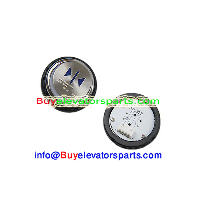 Otis - Elevator push button with braille CLOSE