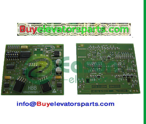 OTIS Elevator HBB Board GBA25005D1