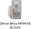 Omron Relay MY4N-GS AC110V