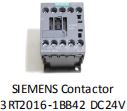 SIEMENS Contactor 3 RT2016 - 1 BB42 DC 24V