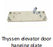 Thyssen Elevator Door Hanging Plate