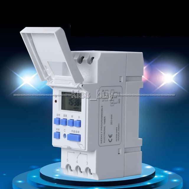 Microcomputer Weekly Programmable Digital LCD TIMER SWITCH